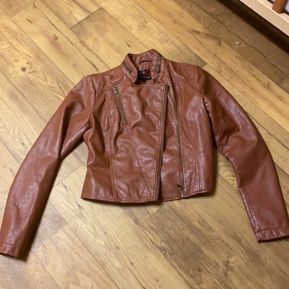 Faux leather jacket